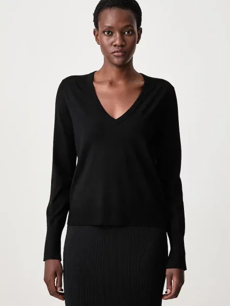 Sisley pulover pentru femei cu vâscoză negru