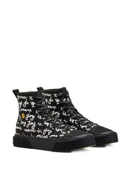 Sneakerși Marc Jacobs din canvas negru