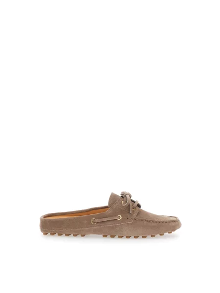Klapki Tod's zamszowe brązowe