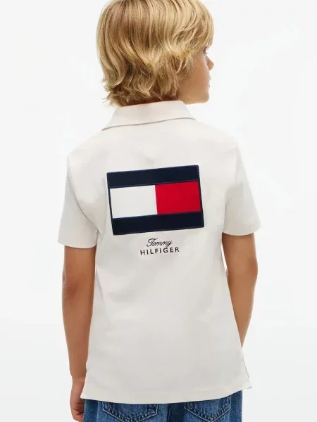 TOMMY HILFIGER Tricou Festive bleumarin / albastru gențiană / roșu intens alb