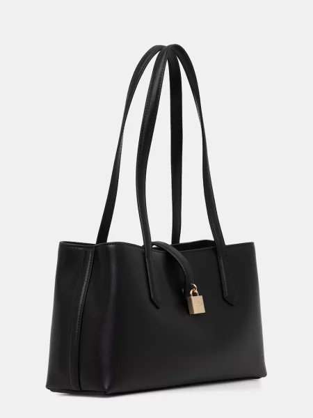 Кожаная сумка Karl Lagerfeld K/Autograph с автографом черная