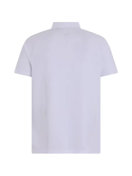 Tricou polo Boss cu autograf alb