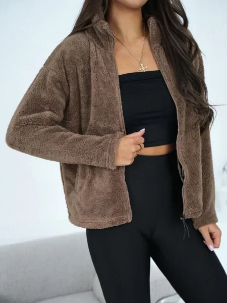 Geacă Factory Price din fleece negru