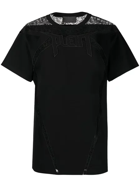 Tricou Philipp Plein din dantelă negru