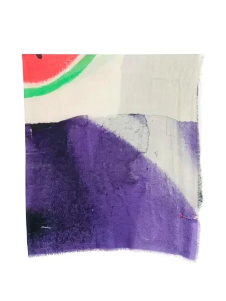 Šal Talking Walls s printom ljubičasta