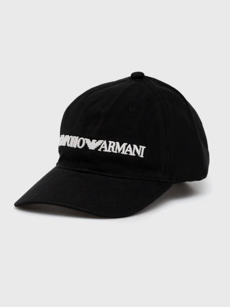 Emporio Armani sapka fekete nyomott mintás fehér