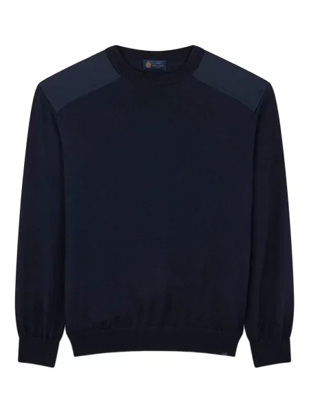 Pulover Paul & Shark cu decolteu rotund albastru