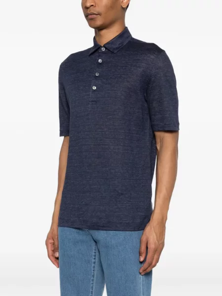 Tricou polo Zegna albastru