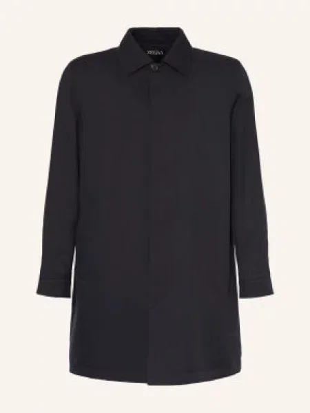 Zegna Kabát tmavě modrá