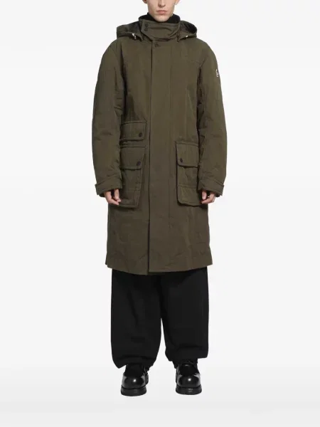 Geacă parka Moncler Grenoble cu glugă verde