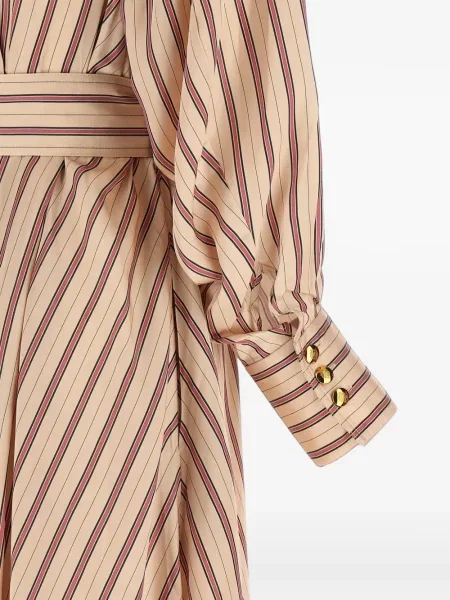 Rochie midi Zimmermann cu dungi roz