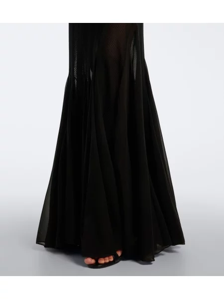 Rochie Roberto Cavalli de mătase negru