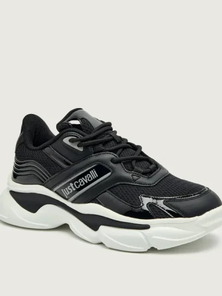Just Cavalli Sneakers FONDO BILLOW DIS. 26 cu adaos de piele negru