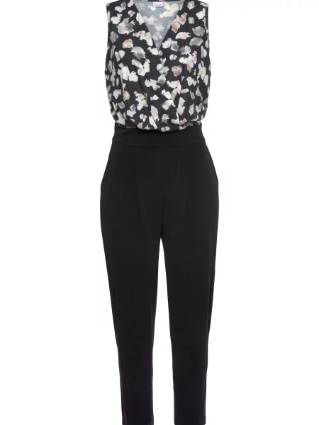 LASCANA Salopeta negru alb