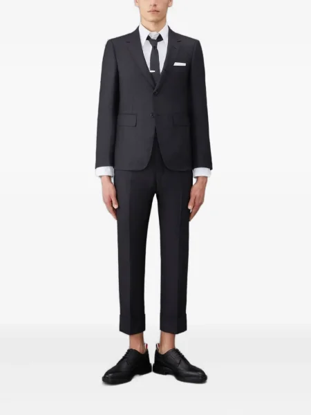 Vlněné klasické sako Thom Browne černé