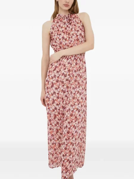 Rochie maxi Morgan cu imagine cu imprimeu abstract roșu