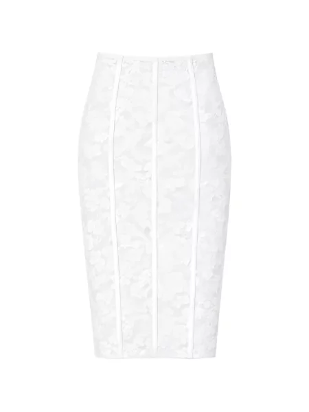 Spódnica ołówkowa Fleur Du Mal koronkowa biała