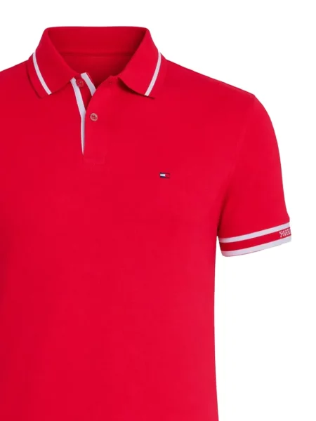 Csíkos pólóing Tommy Hilfiger piros