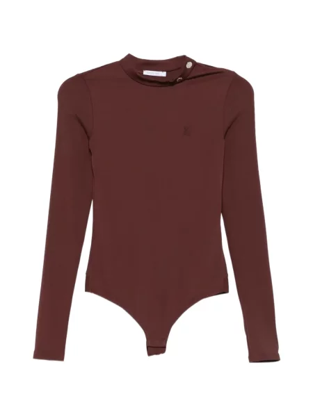 Body Patrizia Pepe cu broderie maro