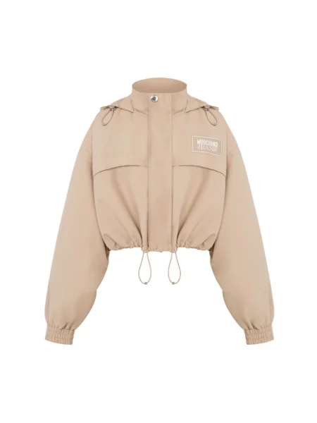 Krótka wiatrówka Moschino brązowa