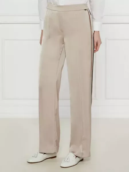 Marc Cain Szatén nadrág Washington | flare fit bézs