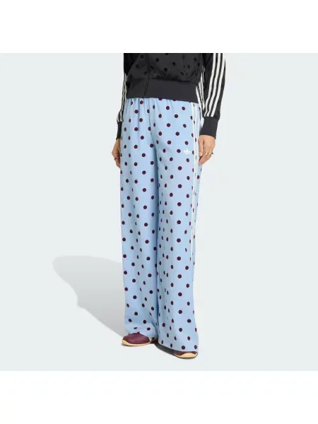 KALHOTY SATIN POLKA DOTS WIDE LEG