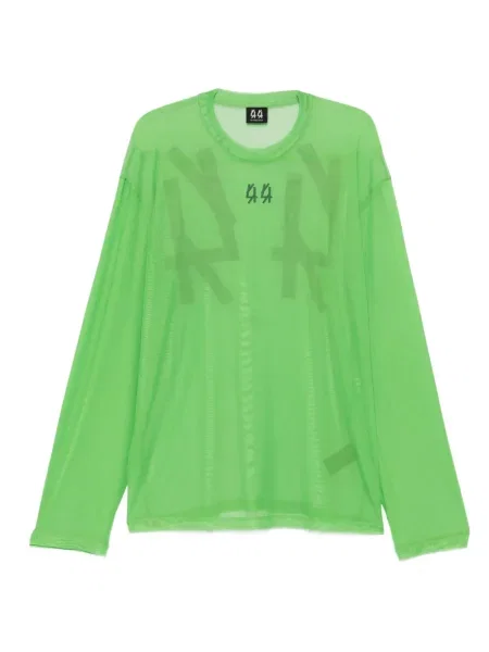 Mikina 44 Label Group s potiskem se síťovinou zelená