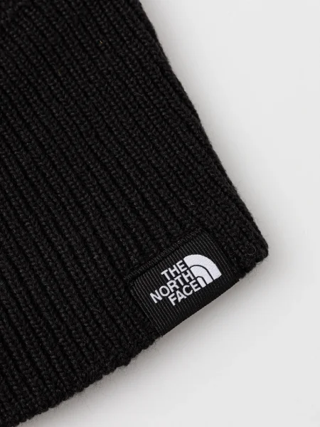 Шапка The North Face с лого черная