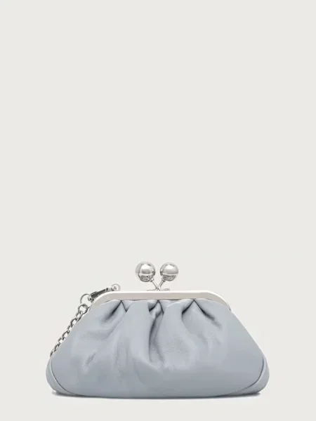 Weekend Max Mara torebka crossbody skórzana WKANEMBI niebieska