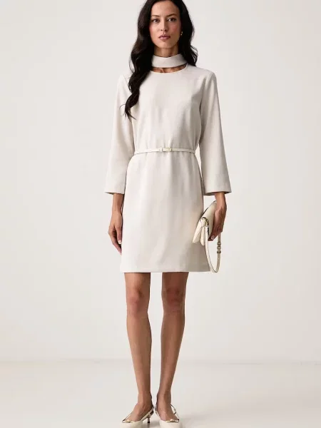Armani Exchange rochie bej