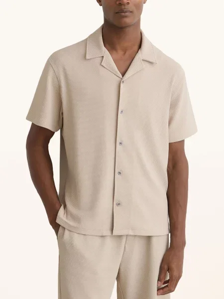 Reiss Resortová Košile Cedric Comfort Fit béžová