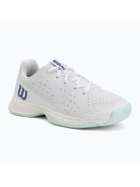 Gyerek teniszcipő Wilson Rush Pro Ace L Jr white/bay/skip blue. Méret: 34 EU fehér