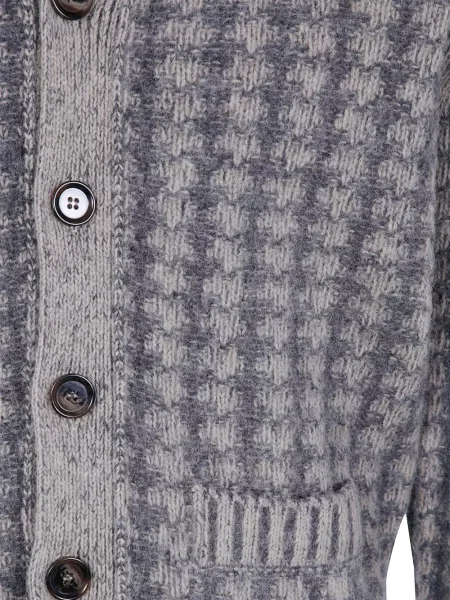 Cardigan Aspesi de lână gri