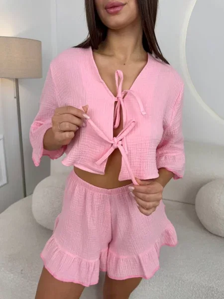 Піжама Uaclothes персик муслін