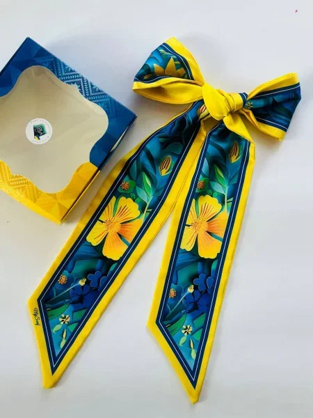 Шелковый галстук Myscarf желтый