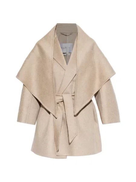 Gulerat cu centură palton Max Mara