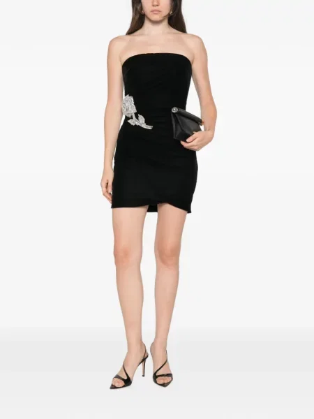 Rochie mini Adamaris fără bretele negru
