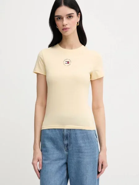 Tommy Jeans Tričko žluté