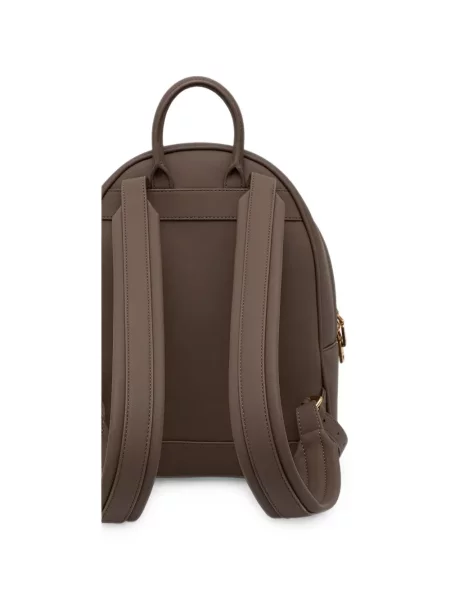 Rucsac Love Moschino cu autograf maro