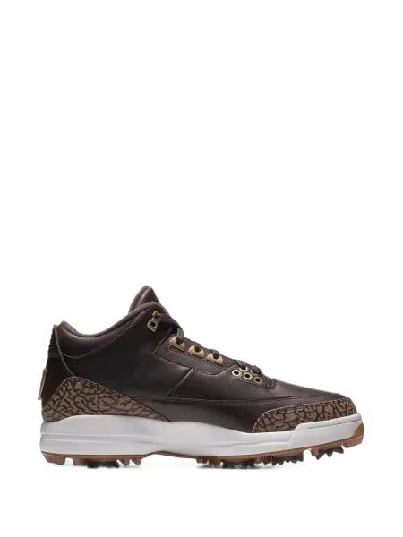 Golf sneakerși Jordan cu șireturi din dantelă maro