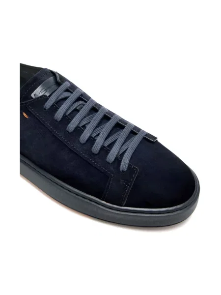 Sneakersy Santoni skórzane niebieskie