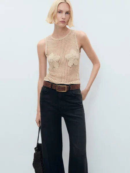 Топ MANGO сірий