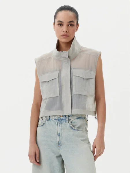 PINKO Vestă elegantă gri