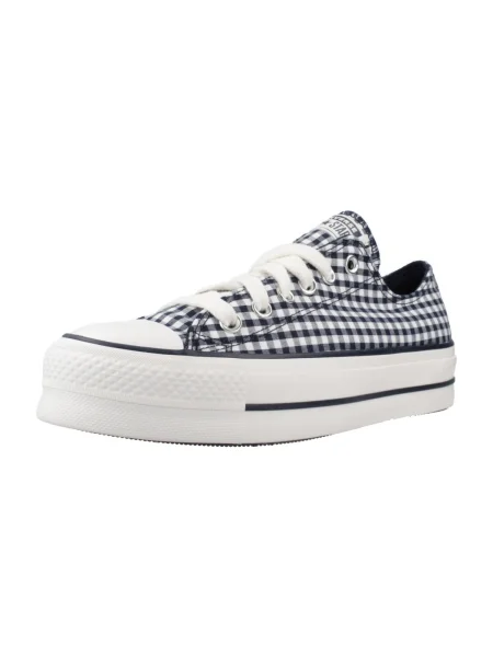Tornacipő Converse Chuck Taylor All Star Lift Platform Gingham Sötétkék kék