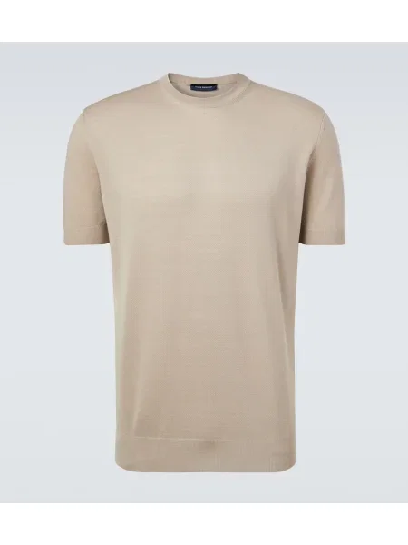 Volnena majica Thom Sweeney bež