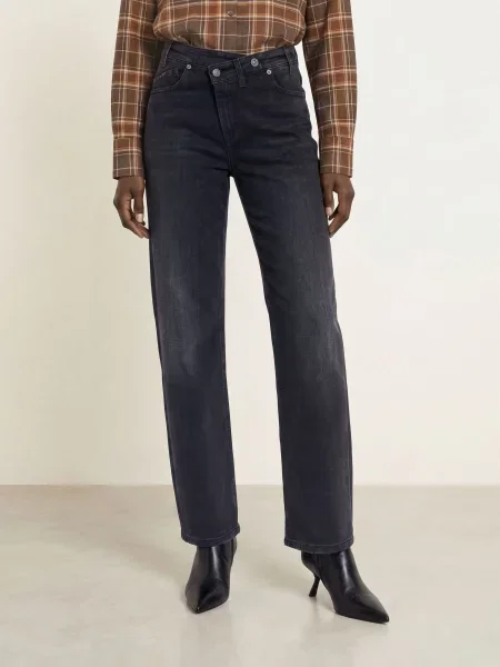 Cambio Široké Džíny Baggy Asymmetrical urban jet wash