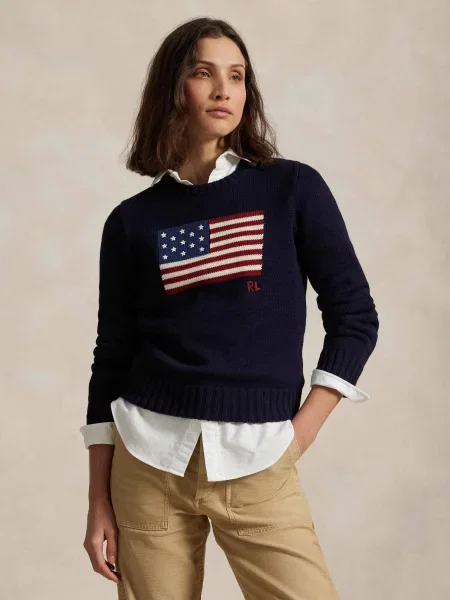 POLO RALPH LAUREN Kötött pulóver kék