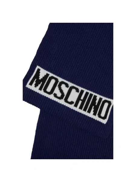 Szal Moschino wełniana niebieska