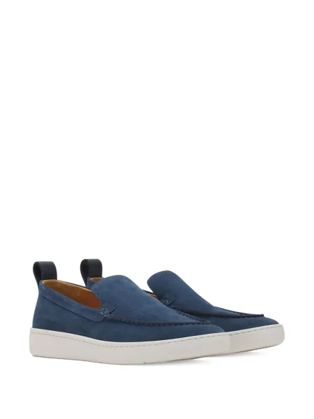 Pantofi loafer Lanvin din piele de căprioară albastru