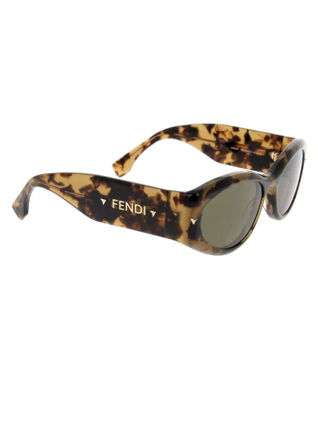 Okulary przeciwsłoneczne Fendi brązowe